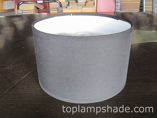 Shallow Drum Shantung Silk Hardback Lamp Shade-LS10001