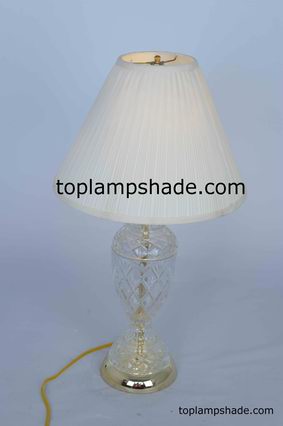 Empire Mushroom Pleated Fabric Table Lampshade-LS1659