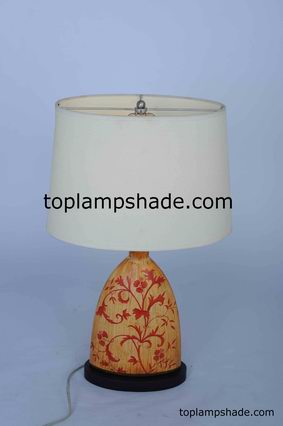 Oval Fabric Hardback Table Lampshade-LS1683