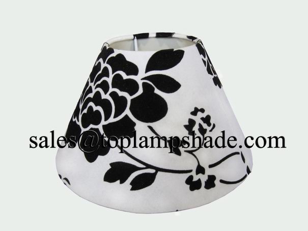 Embroidered Fabric Hardback Table Lamp Shade-LS17102