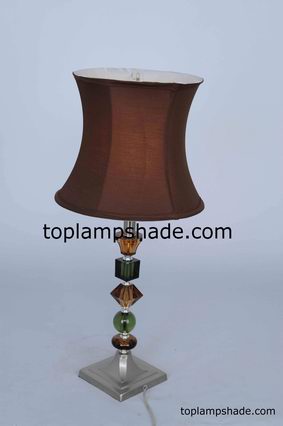 Deep Curve Bell Fabric Table Lampshade-LS1754