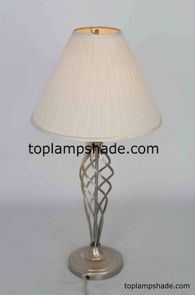 Empire Mushroom Pleated Fabric Table Lampshade-LS1823