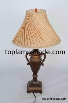 Empire Pleated Fabric Table Lamp Shade-LS1906