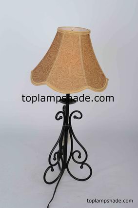 Empire Scalloped Printed Table Lampshad-LS2030