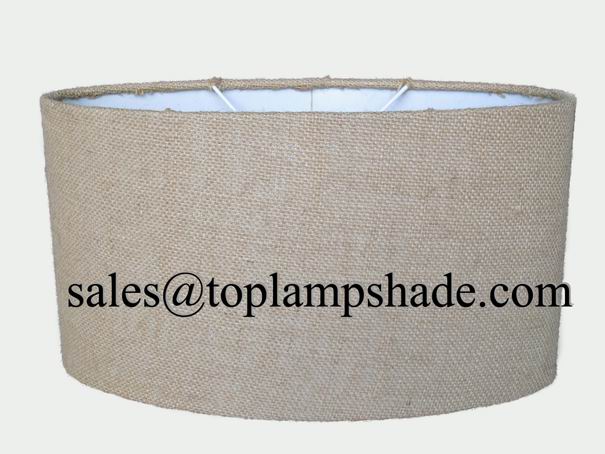 burlap lamp shade