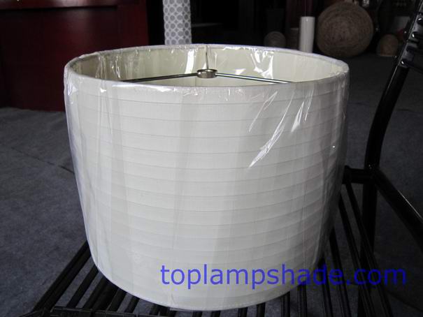 Drum Pleated P/C Fabric Lamp Shade-LS33301