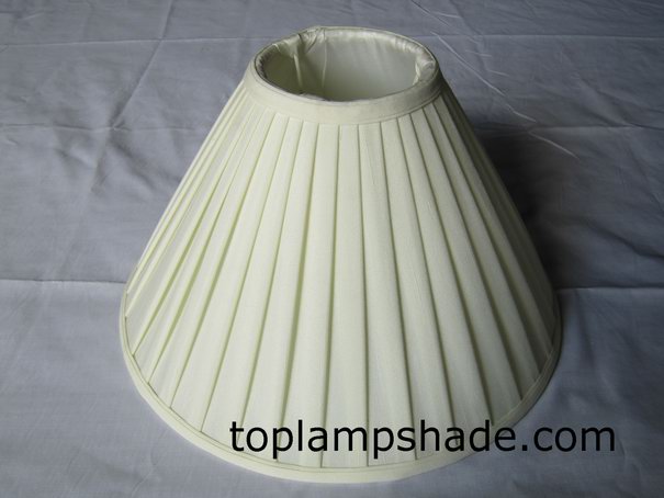 Faux Silk Roll Pleated Table Lamp Shade-LS5001