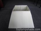 Square Pongee Pleated Floor Lamp Shade-LS4001