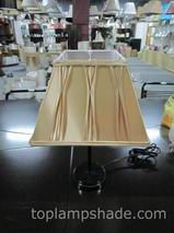 Rectangle Faux Silk Smocked Pleated Table Lamp Shade-LS5002